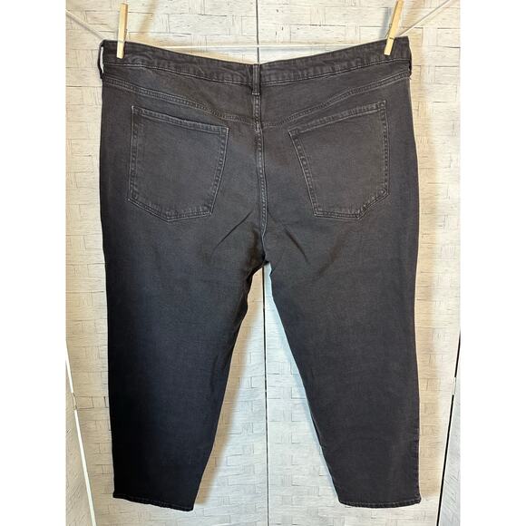 Old Navy women’s black jeans mid rise OG straight casual denim Goth plus size - Picture 2 of 11